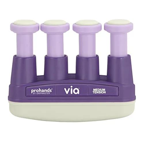 Gripmaster 13004 VIA Handtrainer/Fingertrainer, mittelgroß, 2,7 kg, Violett