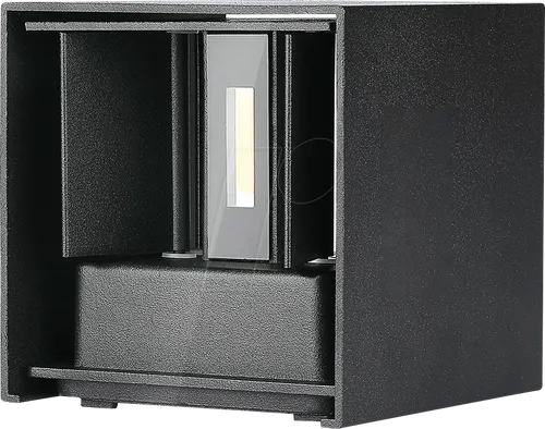 VT-217078 Wandleuchte, schwarz, IP65, Bridglux Chip - Lampen für Innen- und Außenanwendungen mit IP65-Schutz, energiesparend und ideal für Parkplätze, Gärten und Lobbys.