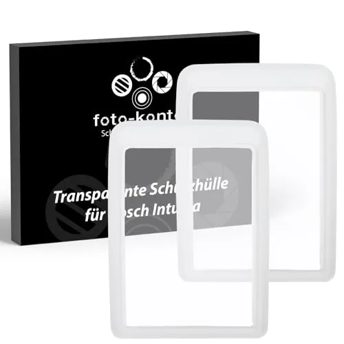 foto-kontor 2X Schutzhülle kompatibel mit Bosch Kiox 300 E-Bike Fahrrad Display TPU Hülle Cover Displayschutz Case Schutz gegen Wasser und Schmutz transparent durchsichtig