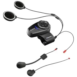 Sena 10S FC-Moto Bluetooth Kommunikationssystem Doppelset, schwarz - Motorrad-Headset mit Bluetooth 4.1, ideal für klare Kommunikation und Freisprechen während der Fahrt, perfekt für Biker-Paare.