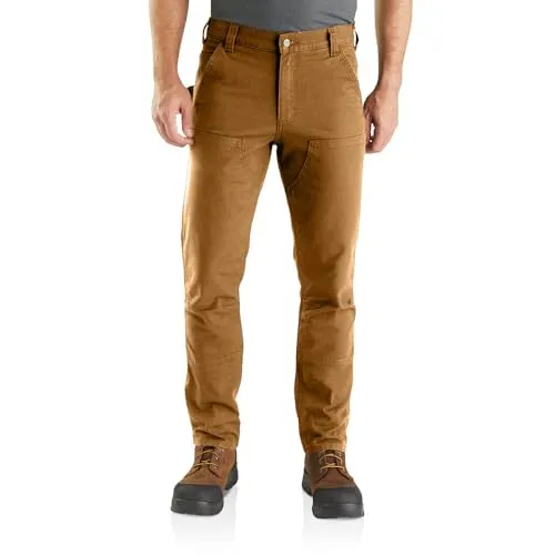 Carhartt Herren Rugged Flex® Straight Fit Duck Hose - Wanderhosen mit verstärkter Vorderseite, ideal für aktive Outdoor-Abenteuer, bietet Bewegungsfreiheit und mehrere praktische Taschen.