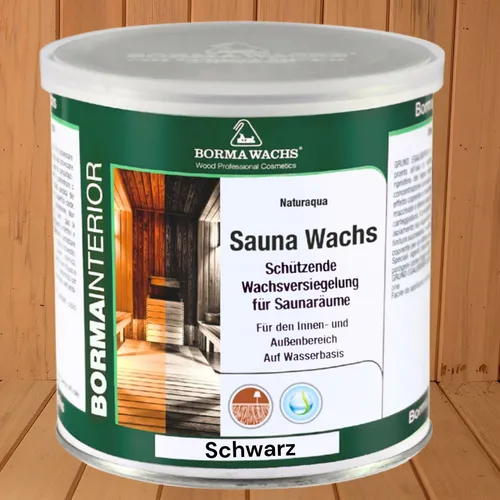 BORMA Sauna Wachs 750ml Schwarz von Borma