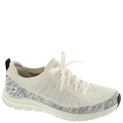 Skechers Damen Sneaker Pure Flex – Pulse in Beige, Größe 40 - Sportlicher Slip-On Sneaker mit Stretch Fit-Obermaterial und gepolsterter Air-Cooled Memory Foam-Innensohle für ultimativen Komfort. Ideal für aktive Damen!