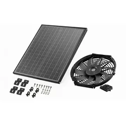 VEVOR Solar Ventilator, Dachbodenabluftventilator mit Thermostat - Effizienter Giebelventilator mit 1300 CFM Luftstrom für optimale Belüftung in Dachböden, Werkstätten und Garagen. Energiesparend und einfach zu installieren.