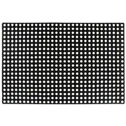 vidaXL Ringgummimatte 22 mm 80x120 cm - Hochwertige Fußmatte aus 100% Kautschuk, witterungsbeständig und rutschfest, ideal für Innen- und Außenbereiche wie Garage, Terrasse oder Stall.