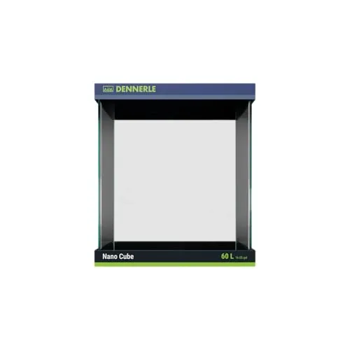 Dennerle Nano Cube 60 Liter - Mini-Aquarium mit abgerundeten Ecken - Elegantes Mini-Aquarium aus hochwertigem Floatglas, ideal für Garnelen und Nano-Fische. Flexibles Design für individuelle Technik und Layout. Maße: 38 x 38 x 43 cm, perfekt für jeden Raum.