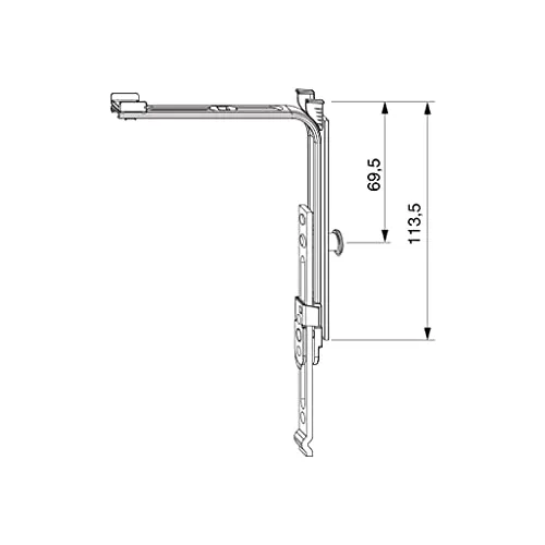 MACO MM Eckumlenkung senkrecht 1 iS (222209) von MACO