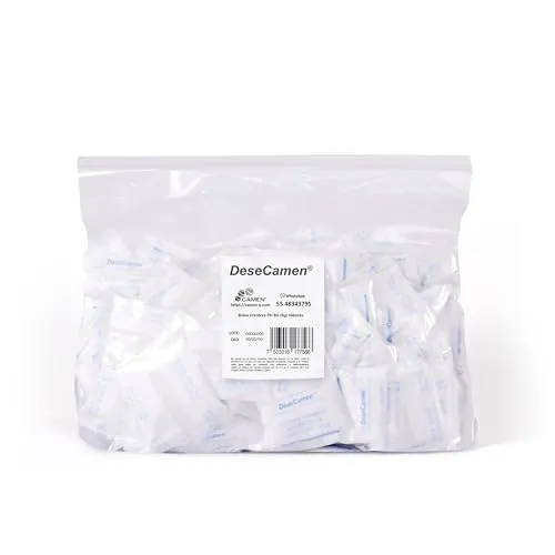 DeseCamen – Silikagel-Päckchen - Trockenmittel – Luftentfeuchter – Feuchtigkeitsabsorber – ungiftig – Lebensmittelqualität (100, 5g)