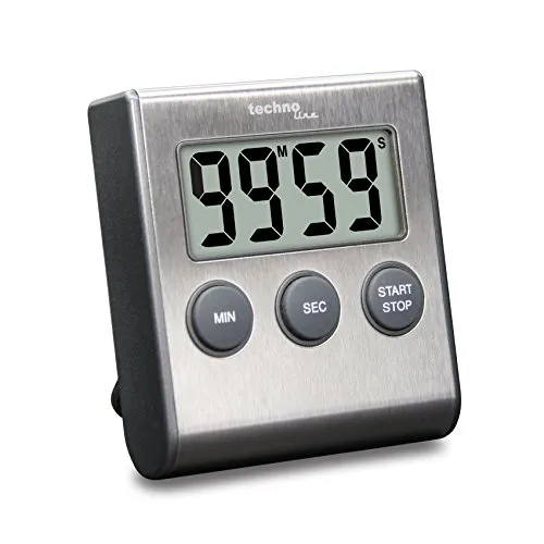 Technoline Timer KT200 digital, 100 Minuten - Eieruhren mit praktischer Magnethalterung und lautem Alarmton, ideal für präzises Timing in Küche oder beim Backen.