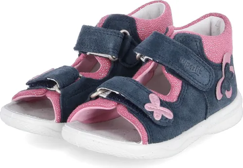 Superfit Sandalen Kalja Uni 31333131313831 Blau 22 EU - Klassische Sandalen für Kinder, ideal für die ersten Schritte. Weiches Veloursleder, Klettverschluss und rutschhemmende Sohle bieten optimalen Halt und Komfort.
