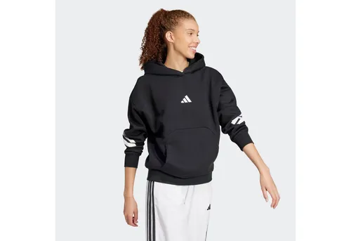 adidas Kapuzensweatshirt W FI 3S OH HD - Stylisches und gemütliches Hoodie für Damen, ideal für Freizeit und Entspannung. Aus weichem Material mit Rippbündchen für optimalen Sitz. Hergestellt aus recycelten Materialien, um Ressourcen zu schonen.