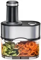 ROMMELSBACHER Spiralschneider EGS 80-5 - 5 Messereinsätze für vielfältige Gemüsenudeln, großer 2,5 Liter Auffangbehälter und 2-fach Sicherheitssystem