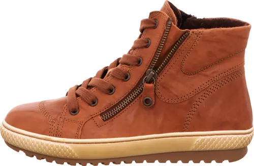 Gabor Sneaker Braun 38½ - Elegante Damen-Sneaker - Damen-Sneaker in Kupfer aus hochwertigem Leder, mit 15mm PU-Ferse und praktischem Seitenreißverschluss für einfachen Einstieg.