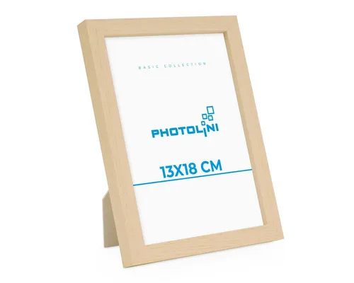 PHOTOLINI Bilderrahmen Poster-Einzelrahmen Modern Schmal in beige von Photolini