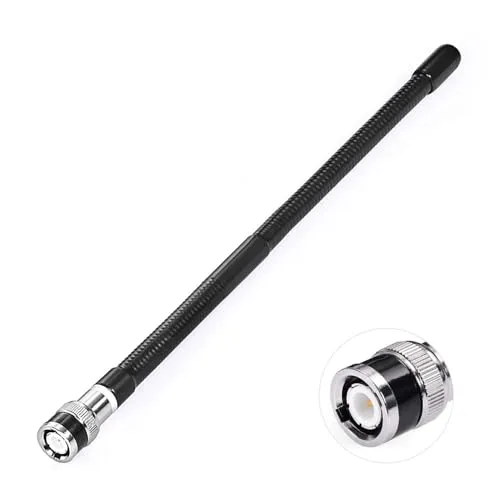 Bingfu CB Funkantenne 27 MHz BNC Stecker Soft Whip für Handfunkgerät | Flexible Soft Whip Antenne, kompatibel mit Cobra, Midland, Uniden, Maxon und Radio Shack Hand-CB-Funkgeräten
