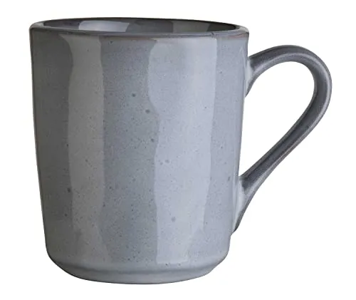 Home4You Kaffeetasse Kaffeebecher Teetasse | Steingut | Grau | 355 ml