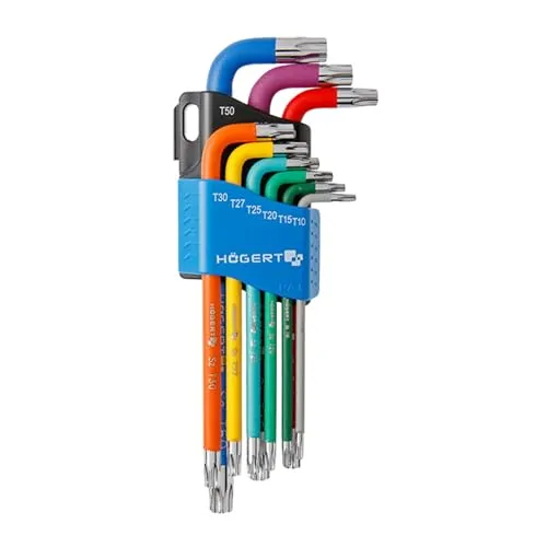 MS Beschläge Innensechskantschlüssel Multicolor Sechsrundschlüssel Set Högert Werkzeug