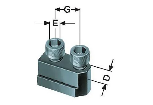 Röhm Einfacher Nutenstein mit Schraube, KFD-HE Futtergröße 210 - Praktischer Nutenstein mit Schraube, optimal für präzise Befestigung. Ideal für den Einsatz in der Spanntechnik. Nutbreite 17mm, Gewinde M12x25.