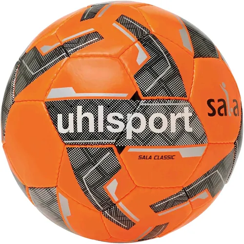 uhlsport Futsal Sala Classic - Futsal-Trainingsball für Indoor - Futsal Bälle mit handgenähter 32-Panel-Konstruktion für optimale Spieleigenschaften, geringe Luftdruckverluste und Futsal-spezifische Rücksprungeigenschaften.