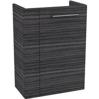 FACKELMANN B.PERFEKT Waschbeckenunterschrank – Schmal in Holzoptik - Waschbeckenunterschrank mit Tür rechts, ideal für kleine Bäder und bietet zusätzlichen Stauraum in modernem Design.