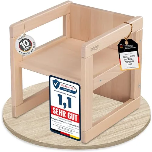 babybay Sitzhocker Littlefoot 3-in-1 Stuhl/Tisch für Kinder