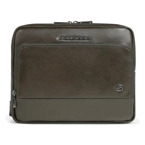 Piquadro Philip Umhängetasche Leder 27 cm oliv TAS050444 von Piquadro