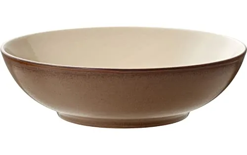 BITZ Salatschüssel, Schüssel/Schale aus Steinzeug, Spülmaschinenfest, Durchm. 24 cm, Wood/Sand