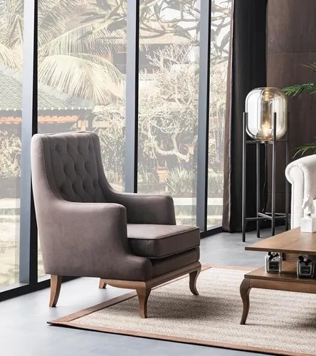Chesterfield Relaxsessel Ohrensessel Polstersessel - Eleganter Chesterfield Relaxsessel für Erwachsene, ideal für Wohnzimmer und Schlafzimmer. Mit hochwertigem Holzgestell, modernem Design und komfortabler Polsterung für entspannte Stunden.