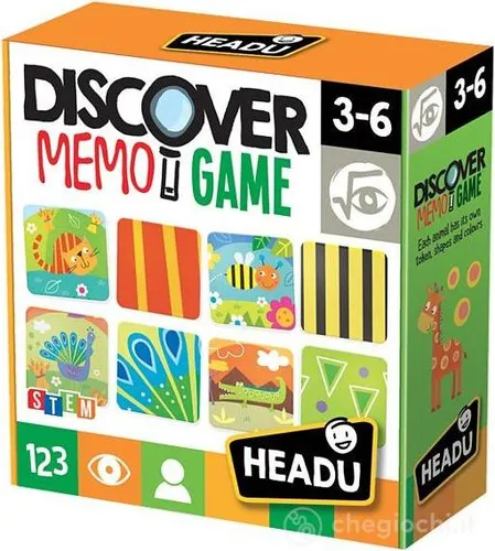 Headu Discover Memo Game, 3 Jahr(e)