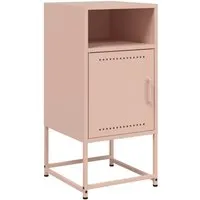 vidaXL Nachttisch Rosa 36x39x78 cm aus Stahl