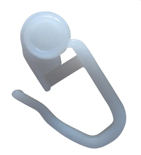 rewagi® 100 Gardinenröllchen Faltenhaken Ø 8 mm – Weiß – 27 mm – 4 mm Laufnut DE