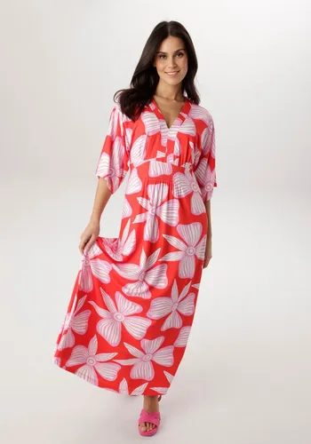 Aniston SELECTED Maxikleid mit weiten, 3/4-langen Ärmeln - NEUE KOLLEKTION