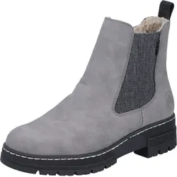Rieker Chelsea Chelseaboots - Bequeme Damen Chelsea-Boots mit echtem Komfort, Reißverschluss und elastischem Einsatz für einfaches An- und Ausziehen. Ideal für jeden Anlass dank weichem Warmfutter und griffiger Sohle.