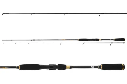 DAIWA Crossfire Spin 3m 10-40g - Leichte Spinnangelrute - Angelrute für Herren, ideal für Süßwasserangeln. Extrem leicht und langlebig, perfekt für Hecht und Zander. Mit 8 Rutenringen und einer Länge von 3,00m.