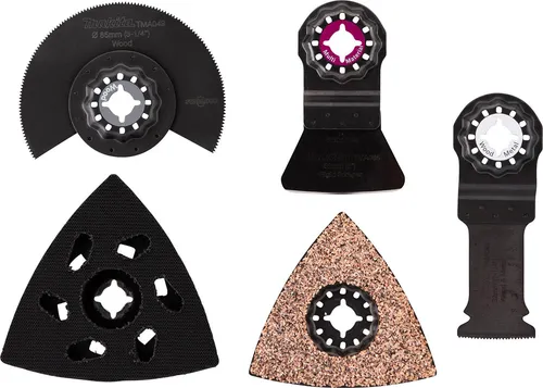 Makita Multifunktionswerkzeug-Zubehör E-16994, 5-teiliges Renovierungs-Set