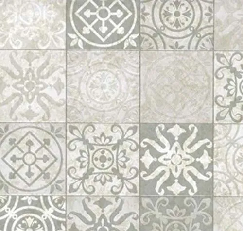 Klebefolie - Möbelfolie Antique Design grau - 45 cm x 200 cm Selbstklebende Folie Dekorfolie