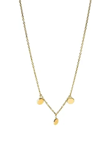 Purelei® Feine Halskette mit festem Anhänger – Edelstahl vergoldet - Ketten für Damen: Zarte Halskette mit fest integriertem Anhänger für elegante Looks – wahlweise in Gold, Roségold oder Silber, wasserfest und verstellbar für maximalen Tragekomfort.