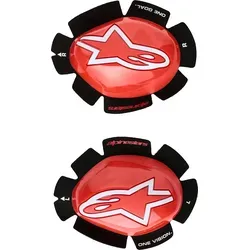 Alpinestars GP Tech Knee Slider Knieschleifer (Rot/Weiß) - Knieprotektor für Onroad und Offroad, bietet optimalen Schutz und eine verbesserte Stabilität beim Fahren.