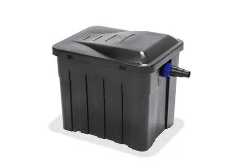 esotec Teichfilter Aussenfilter ES-35 - Teichfilter für Teichgrößen bis 5000 l, mit effektiver 4-Stufen-Filterung für sauberes Wasser und einfache Reinigung. Ideal für Gartenliebhaber!