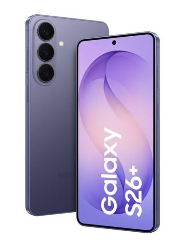 Samsung Galaxy S26+ 512 GB Cobalt Violet - Leistungsstarkes Smartphone mit 6,7 Zoll Dynamic AMOLED 2X Display, 4.900 mAh Akku für schnelles Laden und vielseitiger Kamera mit 50 MP für beeindruckende Fotos.