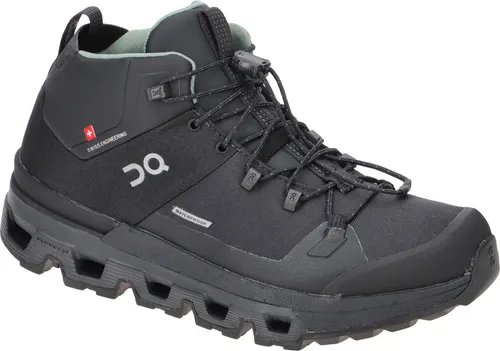 ON CLOUDTRAX WATERPROOF Damen Stiefeletten schwarz - Ideal für Outdoor-Abenteuer - Wanderschuhe mit atmungsaktivem Obermaterial und MISSON GRIP-Laufsohle für optimalen Halt. Perfekt für Wanderungen und Freizeitaktivitäten bei jedem Wetter.