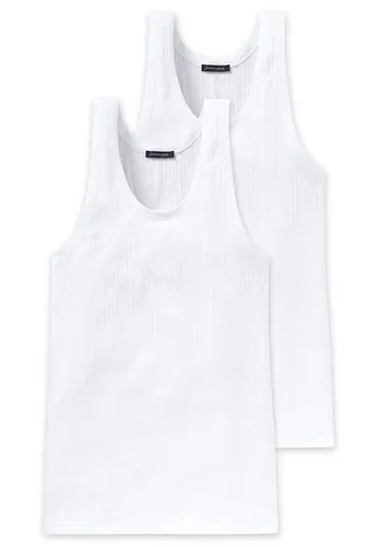 Schiesser 2P Authentic Undershirts Weiß X-Large Herren von Schiesser