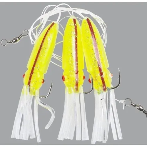 Fladen Deep Sea Winged Octopus Rig 10/0 0,90mm limegreen/red