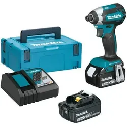 Makita 18V 3.0ah Stoßschraub-DTD153RFJ - Akkuschrauber mit 2 leistungsstarken Batterien und Ladegerät - ideal für anspruchsvolle Bauprojekte und Heimwerkerarbeiten.