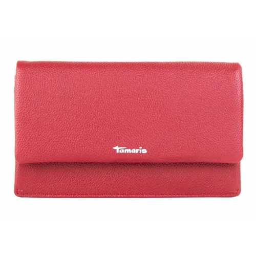 Tamaris Geldbörse TAS Amanda - Elegante Damenbörse aus Leder - Geldbörse aus hochwertigem Leder mit Sperrverschluss, 10 Kreditkartenfächern und Reißverschluss-Münzfach für optimale Organisation und stilvollen Auftritt.