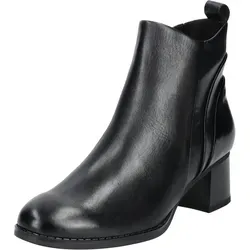 MARCO TOZZI Damen Stiefeletten aus Leder mit Reißverschluss - Wanderschuhe mit innovativer Futtertechnologie für hohen Tragekomfort und optimale Passform, ideal für Alltag und besondere Anlässe.