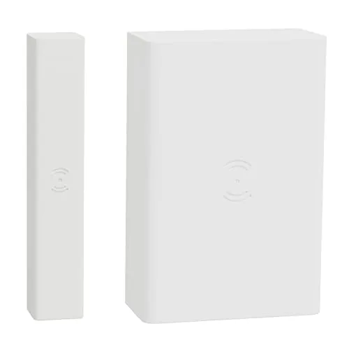 Schneider Electric CCT591012 Wiser Fenster- / Türsensor - Bewegungsmelder für Smart Homes, aktiviert Wiser Automationen über Zigbee. Flexible Anbringung, APP-Steuerung, bis zu 64 Geräte vernetzt. Ideal für moderne Sicherheitstechnik.