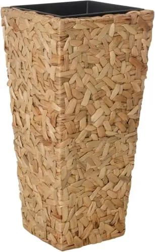 VIVANNO Pflanzkübel aus Wasserhyazinthe in beige von VIVANNO