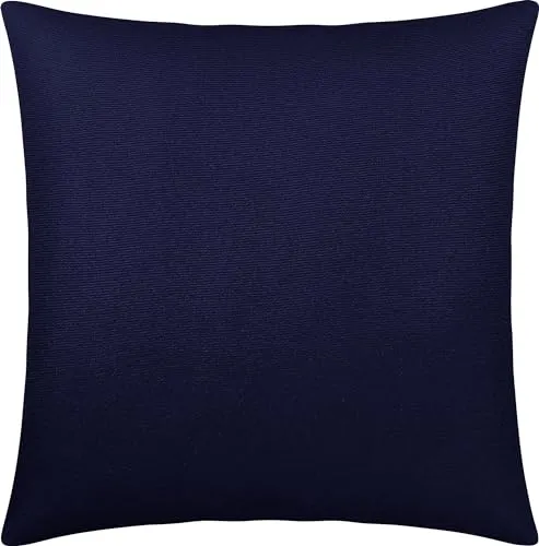 Erwin Müller Kuschelkissenbezug, Kissenhülle Nürnberg Doppel-Jersey, dunkelblau Größe 40x40 cm - strapazierfest, temperaturausgleichend, mit Reißverschluss