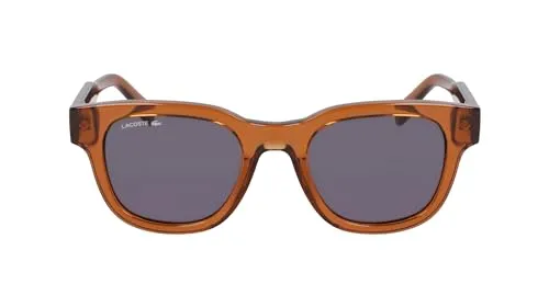 LACOSTE L6023S 210 BROWN Sonnenbrille - Modische Sonnenbrille in Braun, Größe 49/21/145, aus umweltfreundlichem Bio-Material für stilbewusste Träger.